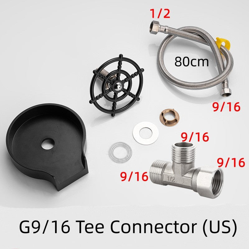 Bar Counter Cup Washer Sink High-pressure Spray Automatic Faucet Coffee Pitcher Wash Cup Tool Kitchen sunstore
