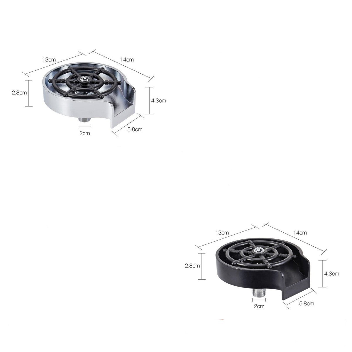 Bar Counter Cup Washer Sink High-pressure Spray Automatic Faucet Coffee Pitcher Wash Cup Tool Kitchen sunstore