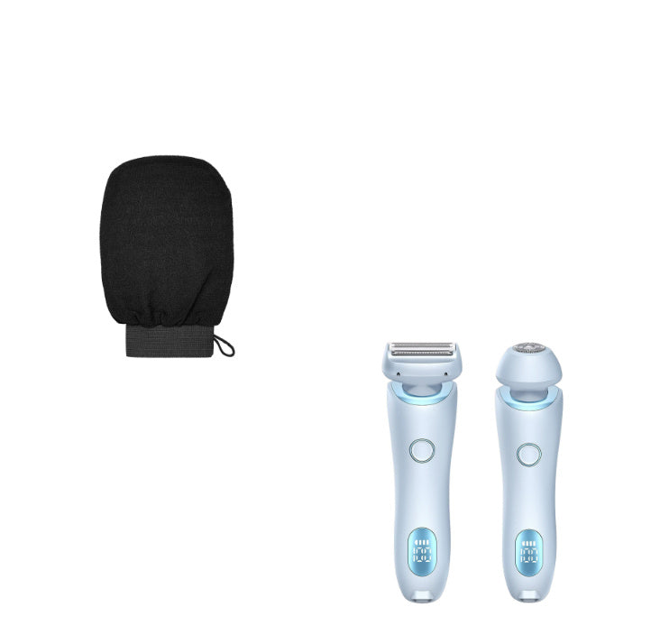 2 In 1 Hair Removal Epilator USB Rechargeable Trimmer Women Body Razor Face Leg Armpit Bikini Hand Pubic Shaver Hair Remover sun store