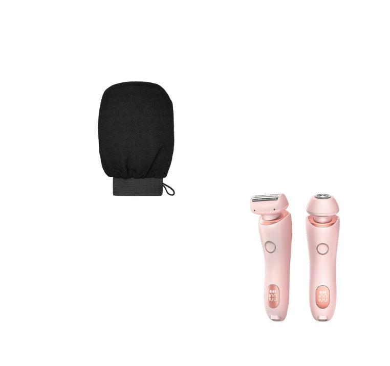 2 In 1 Hair Removal Epilator USB Rechargeable Trimmer Women Body Razor Face Leg Armpit Bikini Hand Pubic Shaver Hair Remover sun store