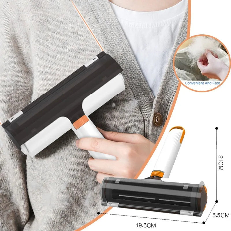 2 In 1 Pet Hair Removal Roller Multifunctional Portable Washable Hair Removal Brush Pet Supplies sun store