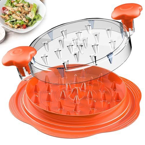 Chicken Shredder Chicken Shredder Tool Twist Stable Anti-Slip Meat Shredder Tool Twist Ergonomic Handle Meat Grinder Dishwasher-safe Transparent Lid Can Be Used As Pet Chicken Breast Separation sun store