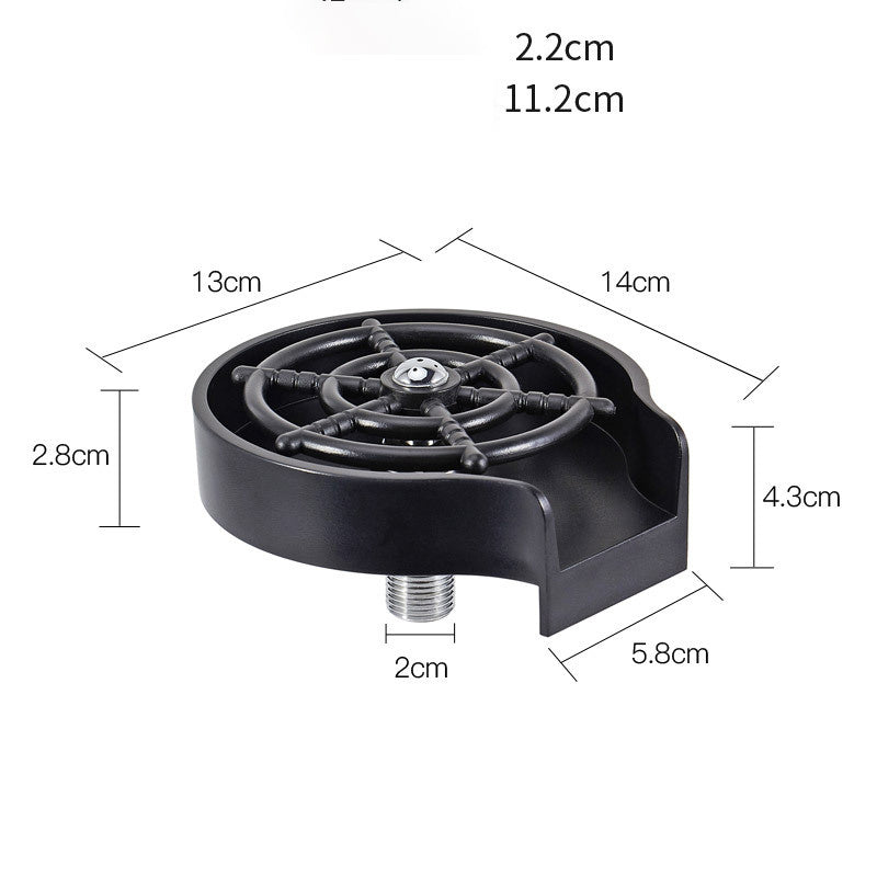 Bar Counter Cup Washer Sink High-pressure Spray Automatic Faucet Coffee Pitcher Wash Cup Tool Kitchen sunstore