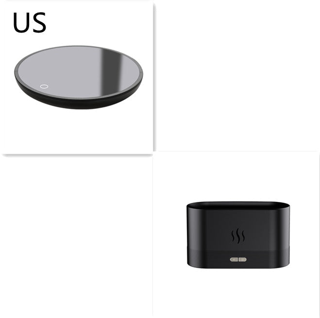 Aroma Diffuser With Flame Light Mist Humidifier Aromatherapy Diffuser With Waterless Auto-Off Protection For Spa Home Yoga Office sun store