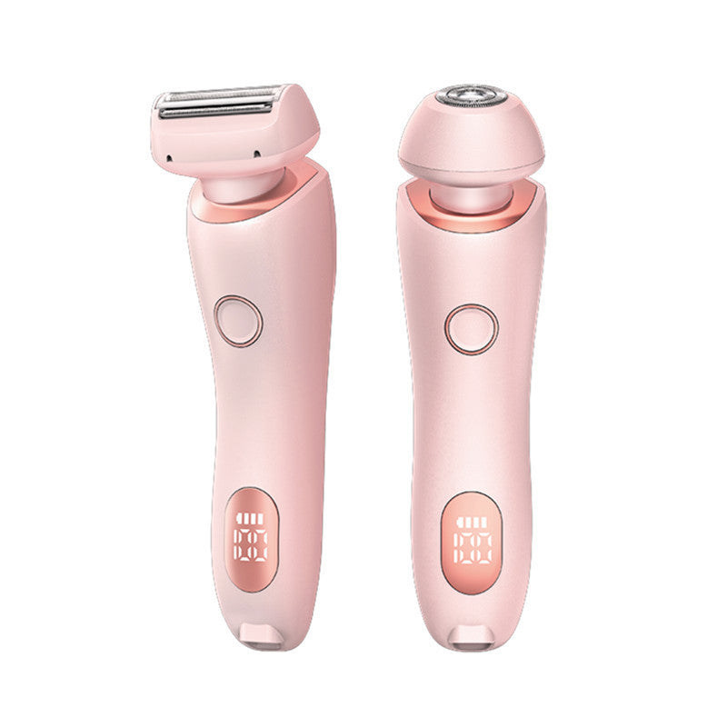 2 In 1 Hair Removal Epilator USB Rechargeable Trimmer Women Body Razor Face Leg Armpit Bikini Hand Pubic Shaver Hair Remover sun store