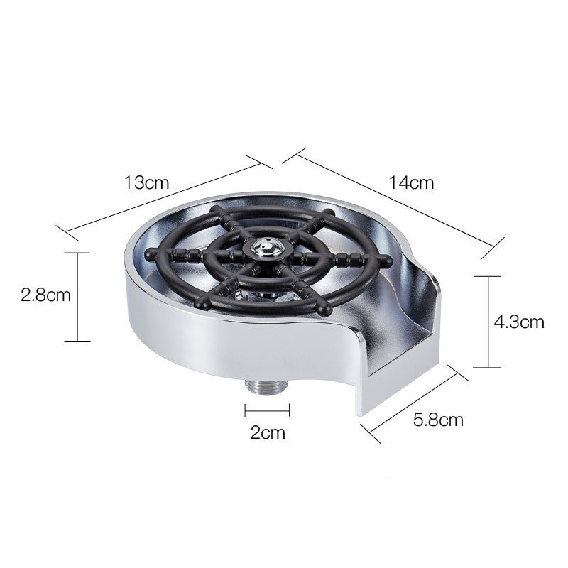 Bar Counter Cup Washer Sink High-pressure Spray Automatic Faucet Coffee Pitcher Wash Cup Tool Kitchen sunstore