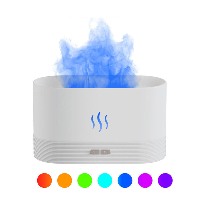 Aroma Diffuser With Flame Light Mist Humidifier Aromatherapy Diffuser With Waterless Auto-Off Protection For Spa Home Yoga Office sun store