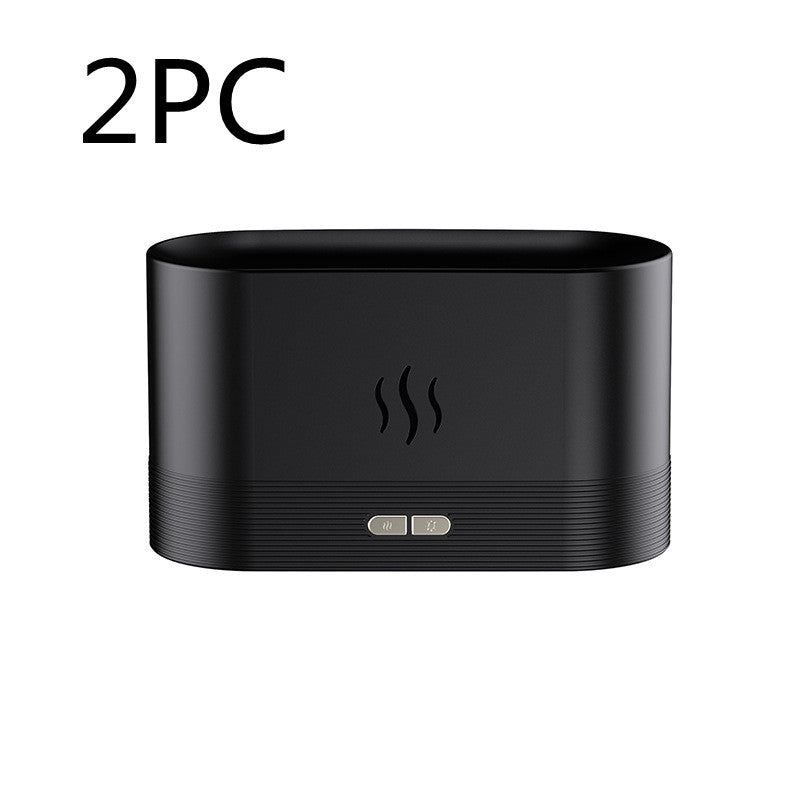 Aroma Diffuser With Flame Light Mist Humidifier Aromatherapy Diffuser With Waterless Auto-Off Protection For Spa Home Yoga Office sun store