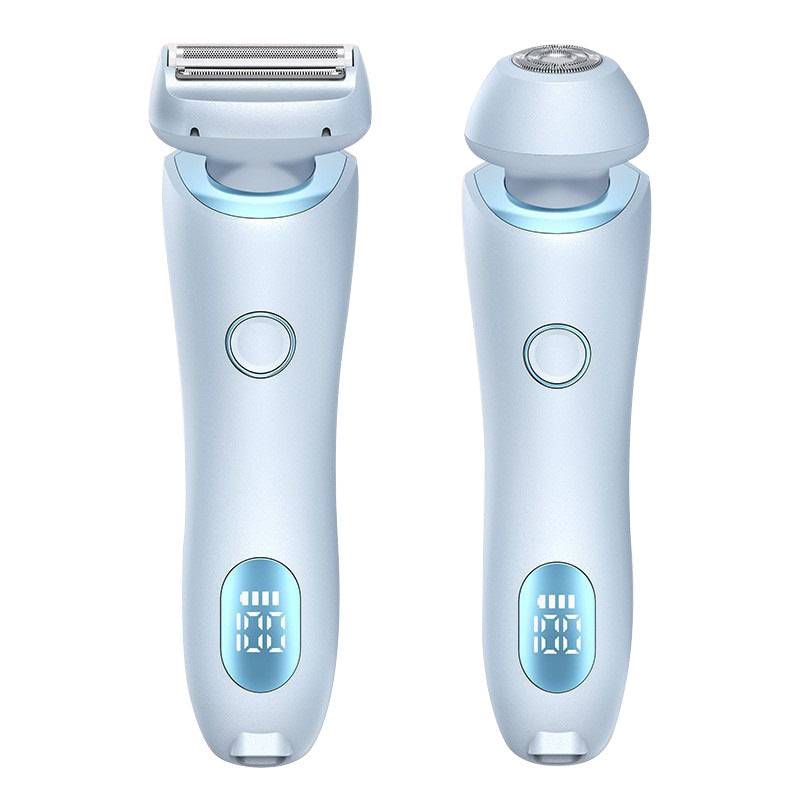 2 In 1 Hair Removal Epilator USB Rechargeable Trimmer Women Body Razor Face Leg Armpit Bikini Hand Pubic Shaver Hair Remover sun store