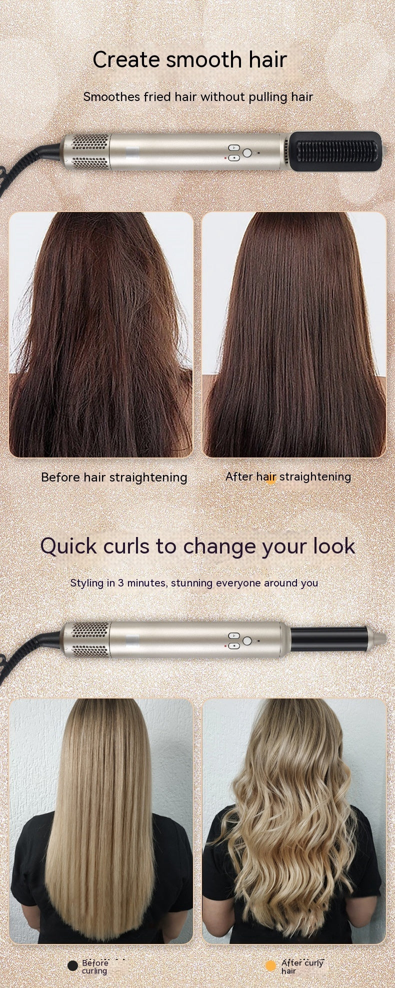Multifunctional Hair Care Automatic Hair Dryer sun store