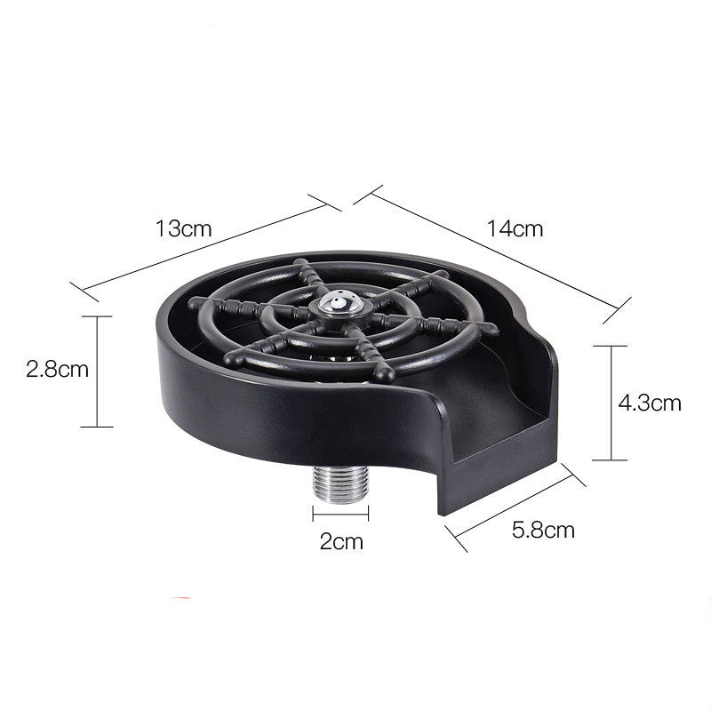 Bar Counter Cup Washer Sink High-pressure Spray Automatic Faucet Coffee Pitcher Wash Cup Tool Kitchen sunstore