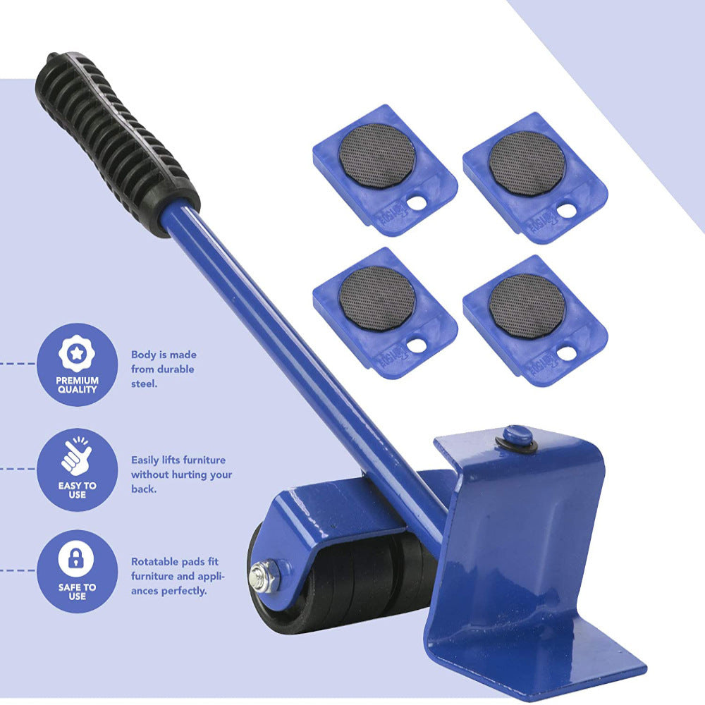 Professional Furniture Lifter Tool Set Furniture Mover Wheel Bar Roller Device Heavy Stuffs Moving Hand Tools sun store
