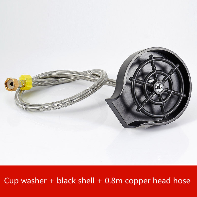 Bar Counter Cup Washer Sink High-pressure Spray Automatic Faucet Coffee Pitcher Wash Cup Tool Kitchen sunstore