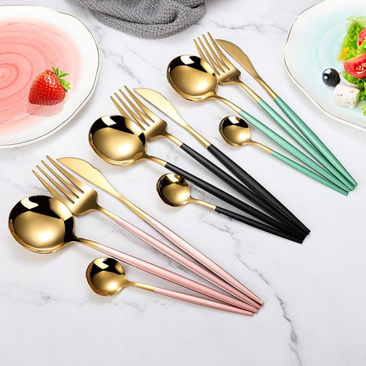 tableware stainless steel spoon set sun store