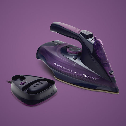 Steam Iron 5 Speed Adjust Cordless Charging Portable Clothes Ironing Steamer Portable Ceramic Soleplate sun store