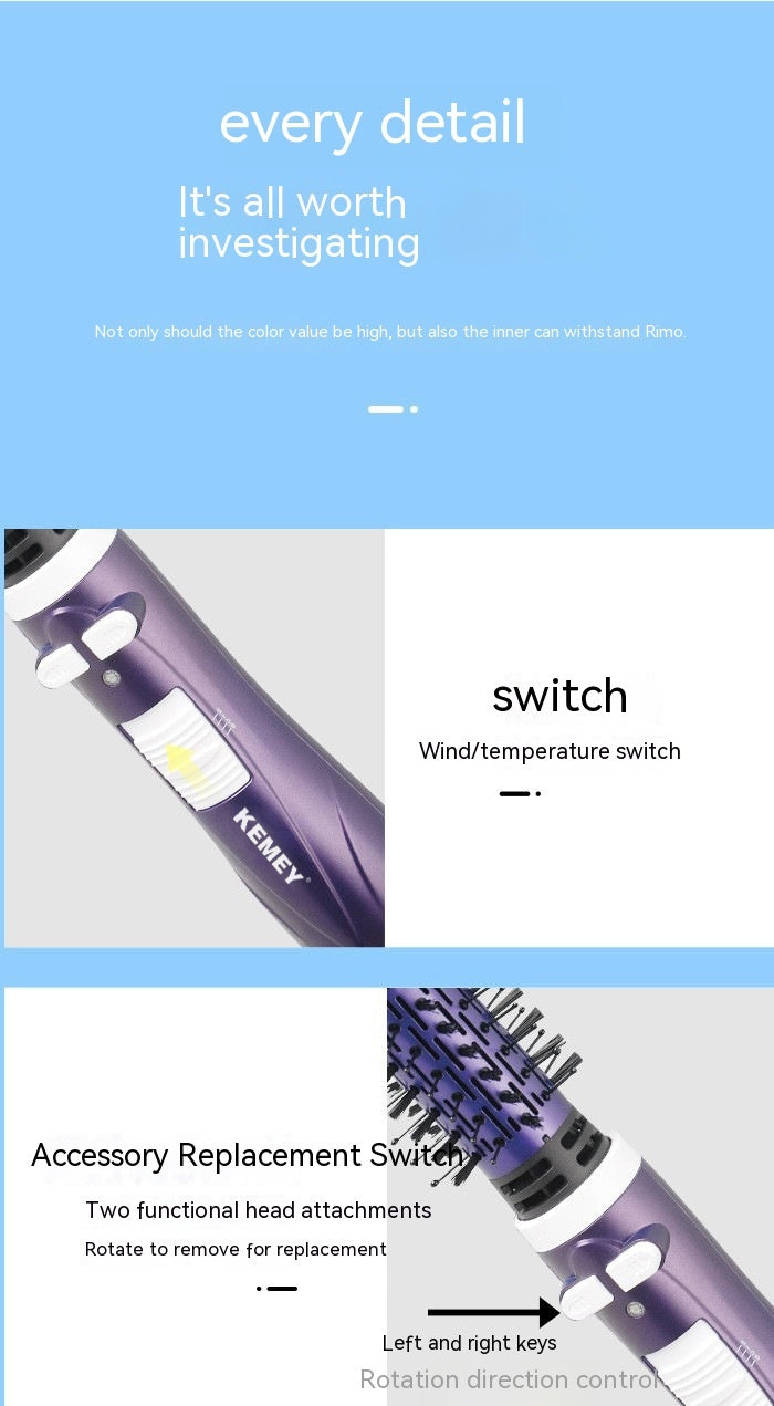 Multifunctional Warm-air Straight Comb For Curling Or Straightening Blowing Combs Hair Curler sunstore