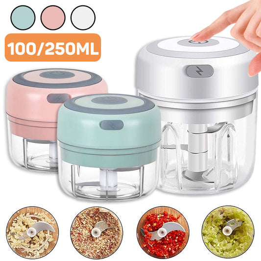 Mini Electric Garlic Chopper USB Charging Ginger Masher Machine Sturdy Durable Chili Vegetable Crusher Kitchen Tool sun store