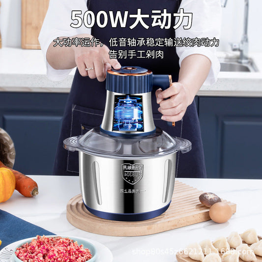 Meat grinder household stainless steel multifunctional cooking machine High-power electric meat grinder auxiliary food machine large capacity Hypersku