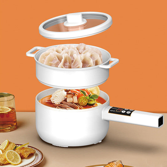 Multifunctional Electric Cooker Student Dormitory Small Electric Cookware Hot Pot Long Handle Electric Frying Pan sun store