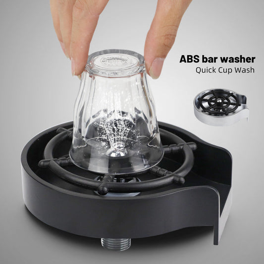Bar Counter Cup Washer Sink High-pressure Spray Automatic Faucet Coffee Pitcher Wash Cup Tool Kitchen sunstore