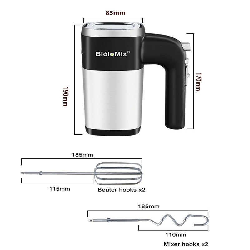 5 Speeds 500W High Power Electric Food Mixer Hand Blender Dough Blender Egg Beater Hand Mixer For Kitchen 220V sun store