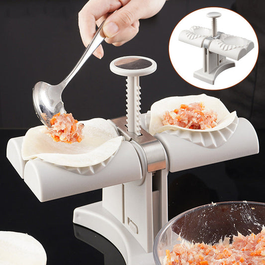 Dumpling Mould Double Head Dumpling Mold Lazy Artifact Manual Press Noodle Dumpling Maker Kitchen Accessories Dumpling Maker sun store