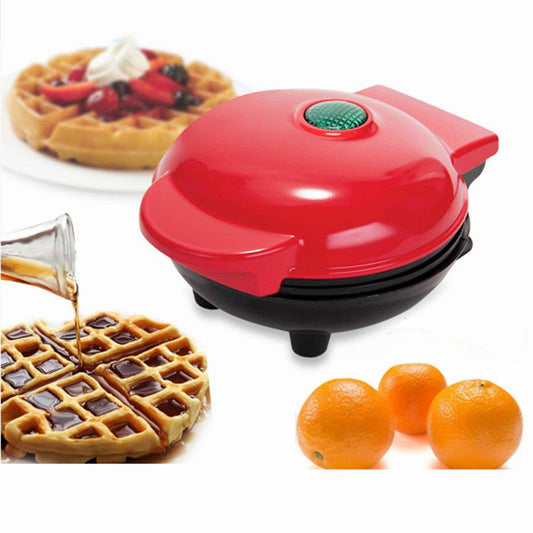 Electric Waffle Maker Machine EU Plug Mini Eggette Breakfast Pot Pan Bubble Egg Cake Oven Waffle Molds sun store