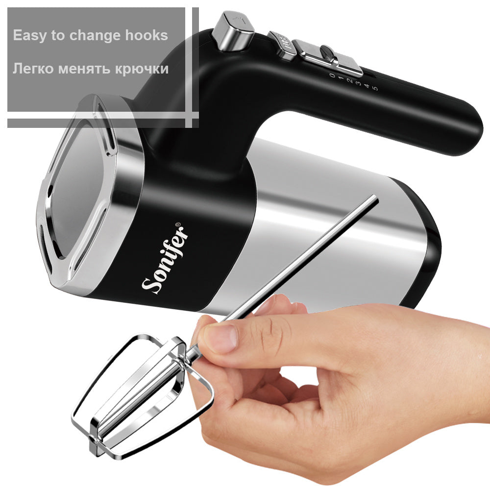 5 Speeds 500W High Power Electric Food Mixer Hand Blender Dough Blender Egg Beater Hand Mixer For Kitchen 220V sun store