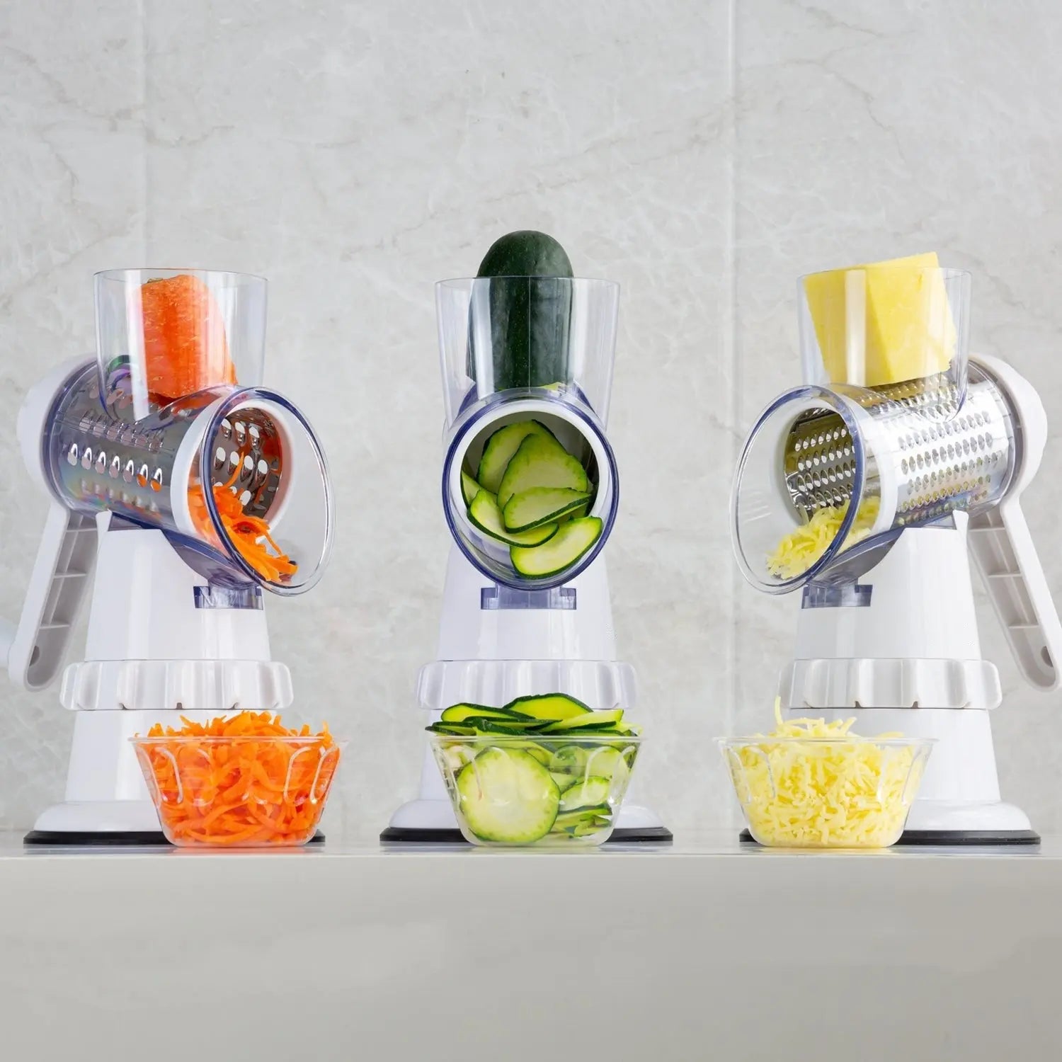 3 In 1 Vegetable Slicer Manual Kitchen Accessories Grater For Vegetable Cutter Round Chopper Mandolin Shredder Potato Home Kitchen Supplies Kitchen Gadgets sun store