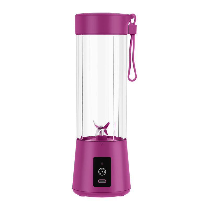 10 Colors Portable Small Electric Juicer Stainless Steel Blade Cup Juicer Fruit Automatic Smoothie Blender Kitchen Tool sun store