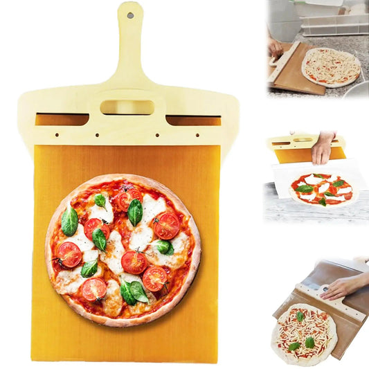 Kitchen Gadgets Sliding Pizza Shovel Non Stick Pizza Smooth Cutting Board Storage Transfer Board Kitchen Baking Tool sun store
